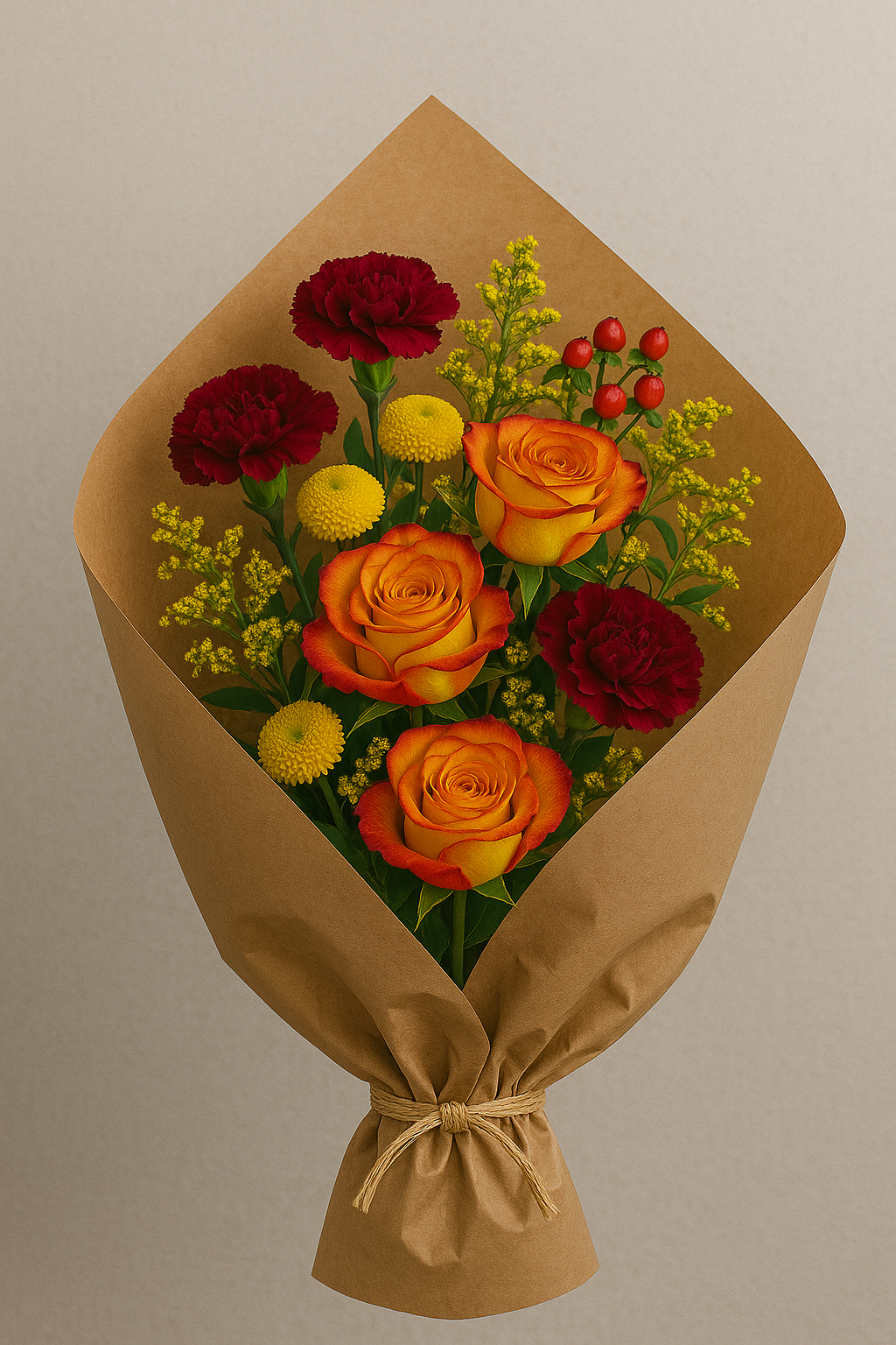 Shimmering Harvest Handwrapped Bouquet