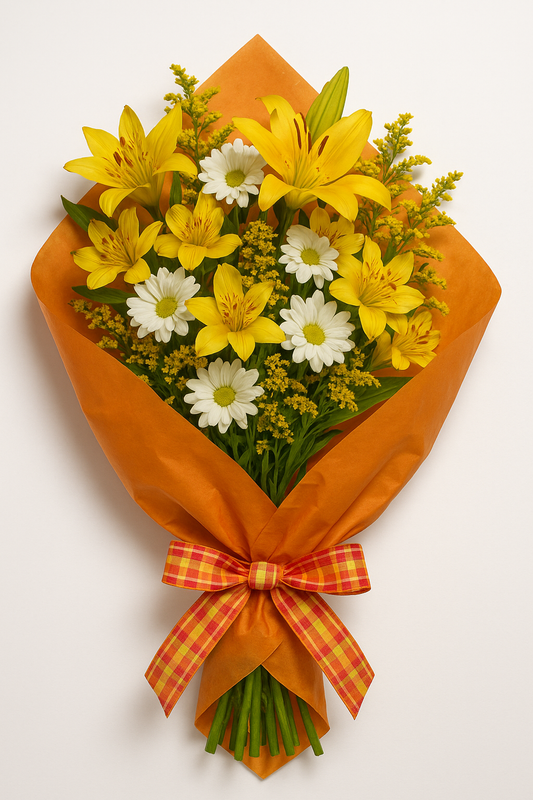 Cheery & Bright Hand-Tied Bouquet